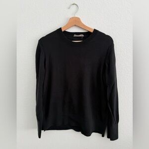 Everlane Sweater 100% Cotton Black Slim Fit Size XL